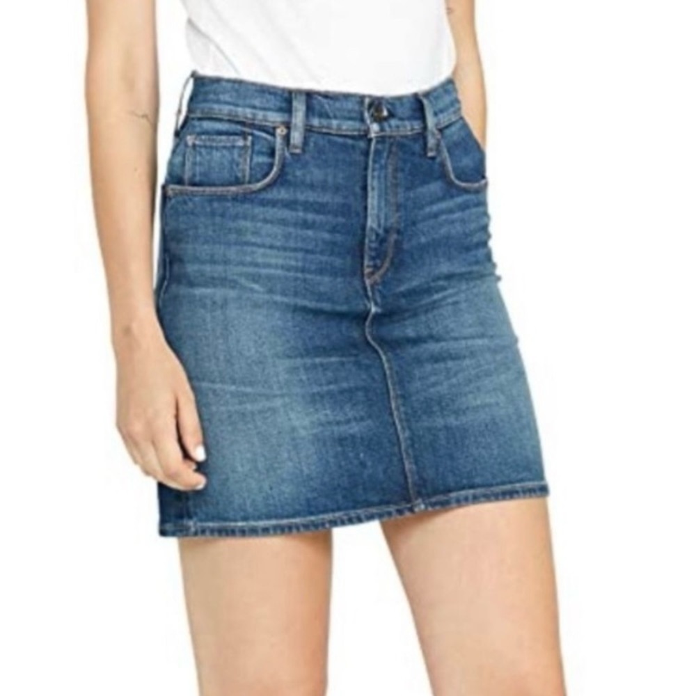 Hudson Jeans Blue Denim Skirt